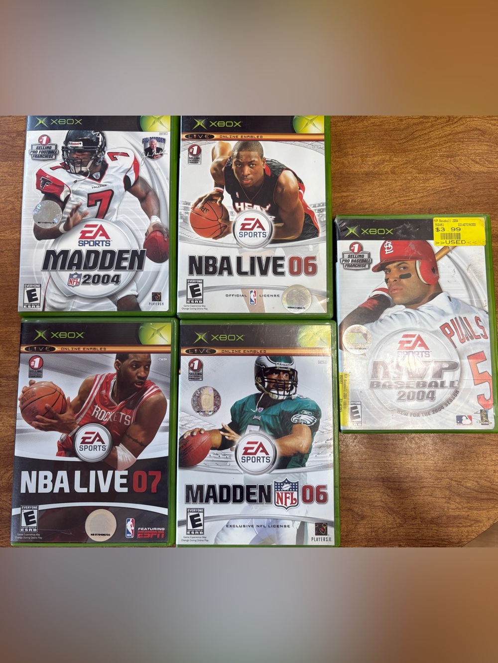 Microsoft Xbox original 18 Game Bundle - (Madden, NBA Live, MLB) *NOT TESTED*